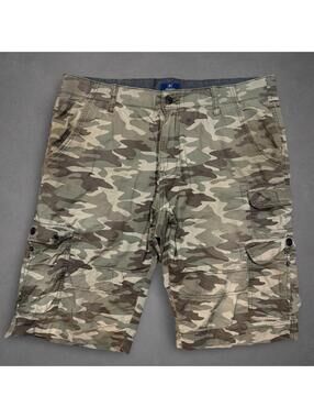 George Camo Cargo 3/4 Length Shorts Size 38